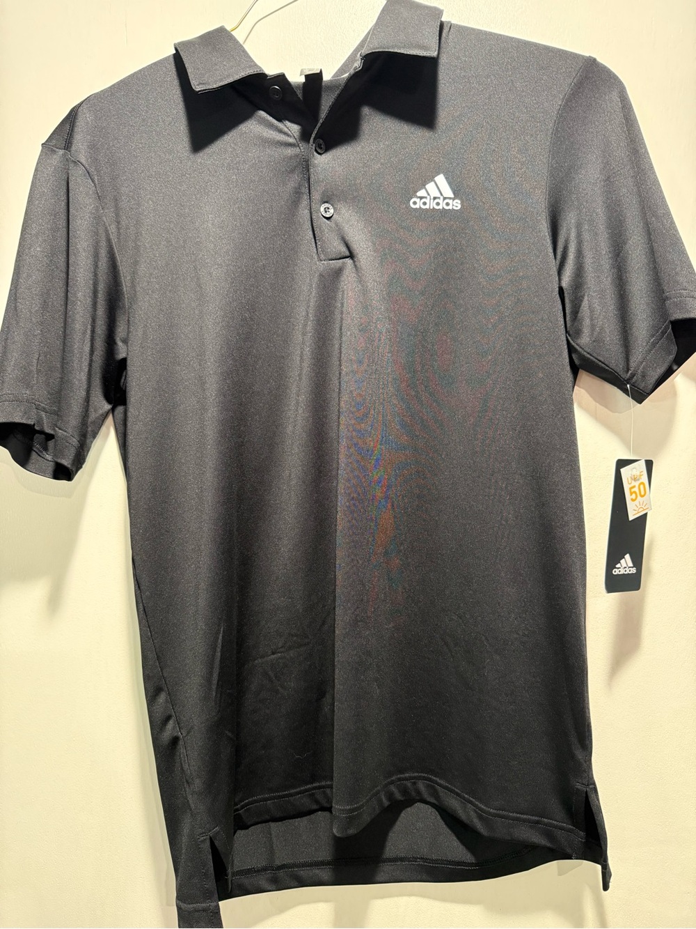 adidas Black Men's Golf Polo